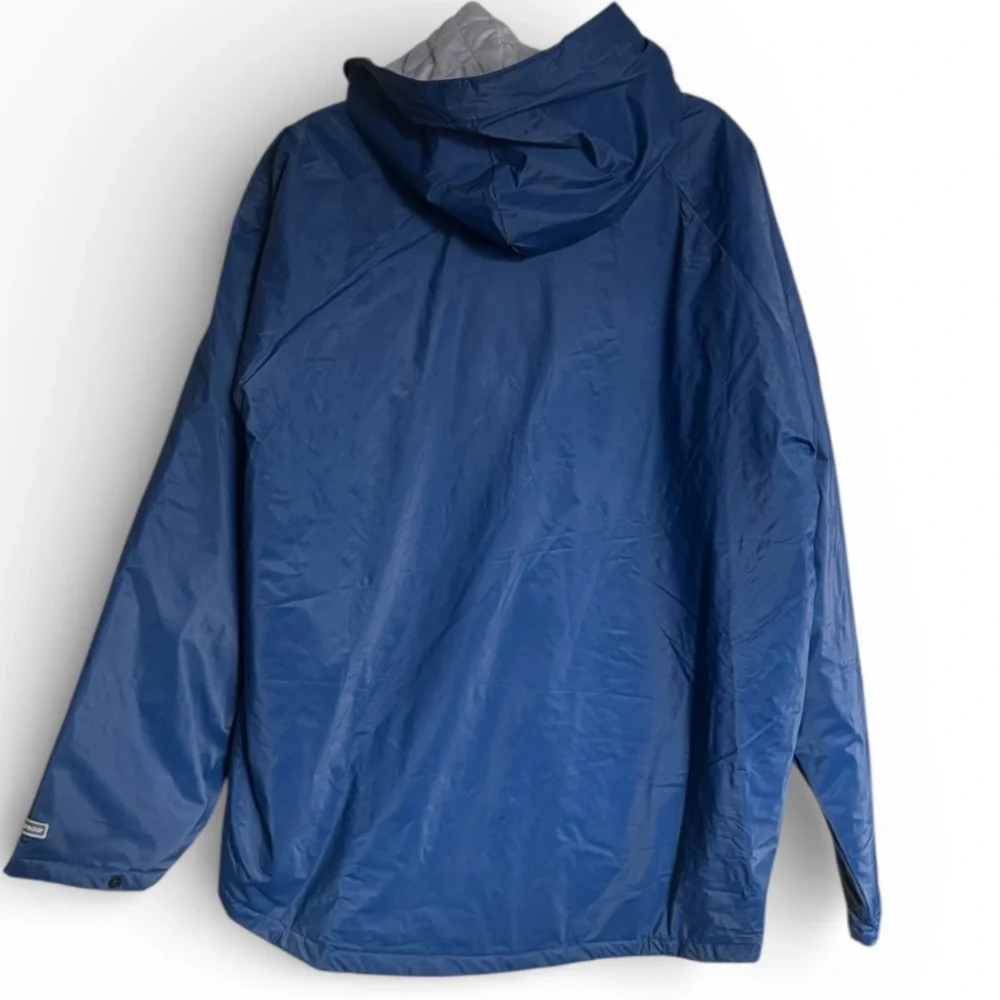STEARNS Dry Wear Men's Hood Water Resistance Blue Raincoat Jacket Vintage XL/XXL